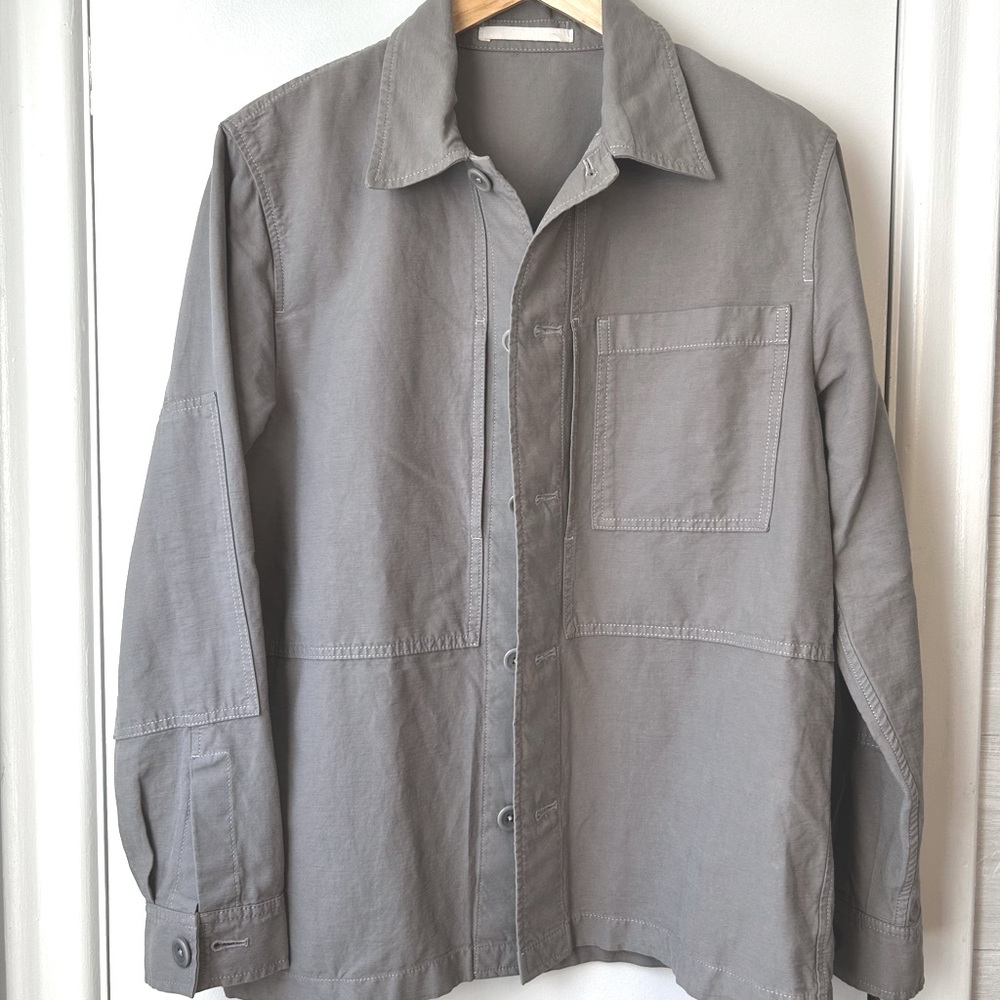 New Norse Projects Kyle Cotton-Linen Jacket Gray - Picture 5 of 15
